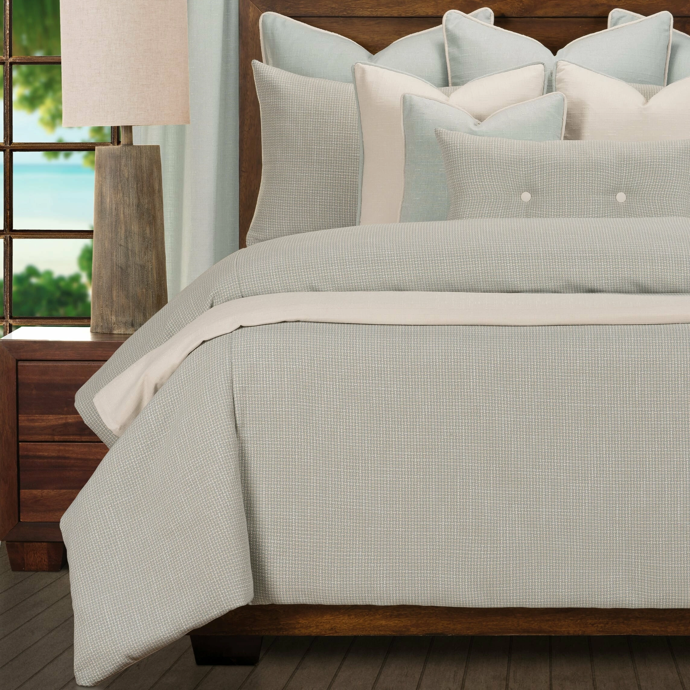 Budget π SIScovers Crisscross Sea Designer Throw Pillow β - Image 3