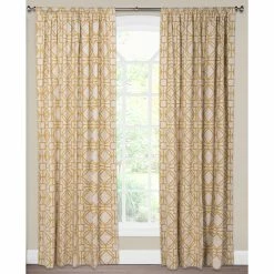 Hot Sale ❤️ SIScovers Nolo Geometric Lattice 50-inch X 80-inch Curtain Panel ❤️