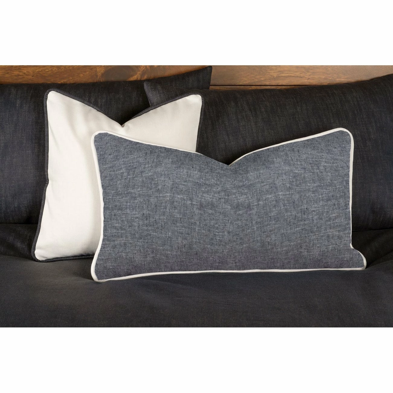 Buy π SIScovers Overall Denim-Style Bed Cap Comforter Set With Sewn Corners White π₯ - Image 11