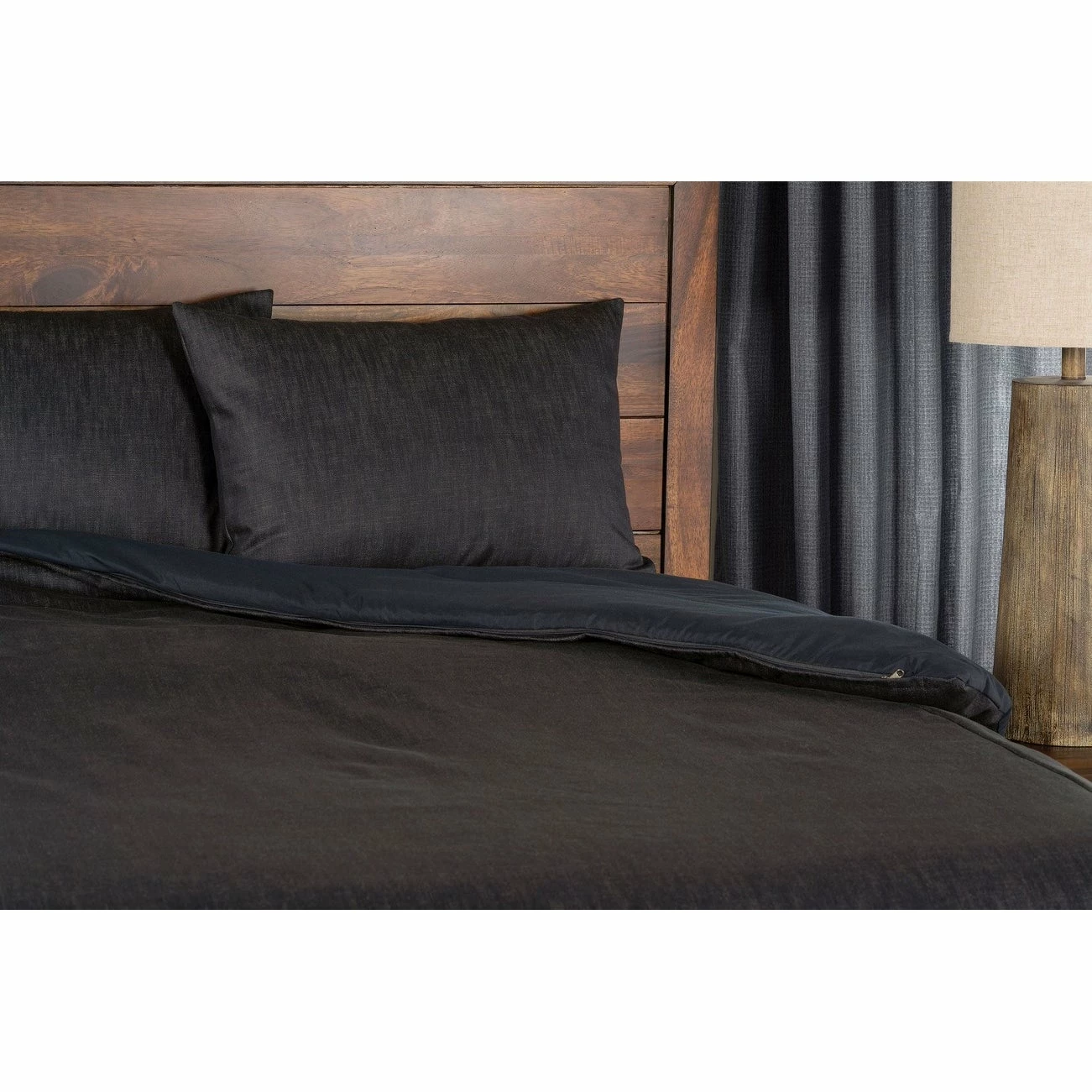 Buy π SIScovers Overall Denim-Style Bed Cap Comforter Set With Sewn Corners White π₯ - Image 13