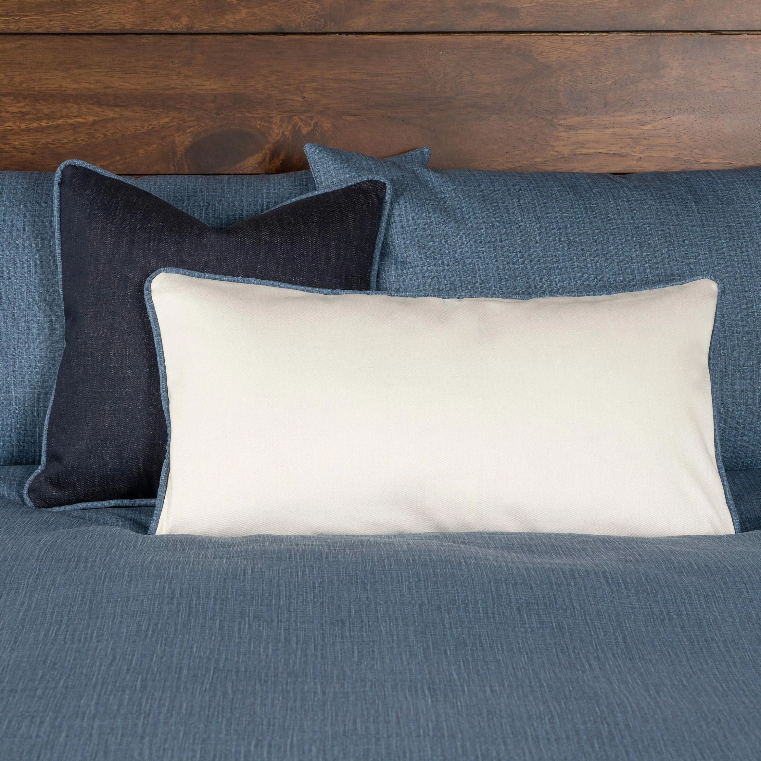 Buy π SIScovers Overall Denim-Style Bed Cap Comforter Set With Sewn Corners White π₯ - Image 15