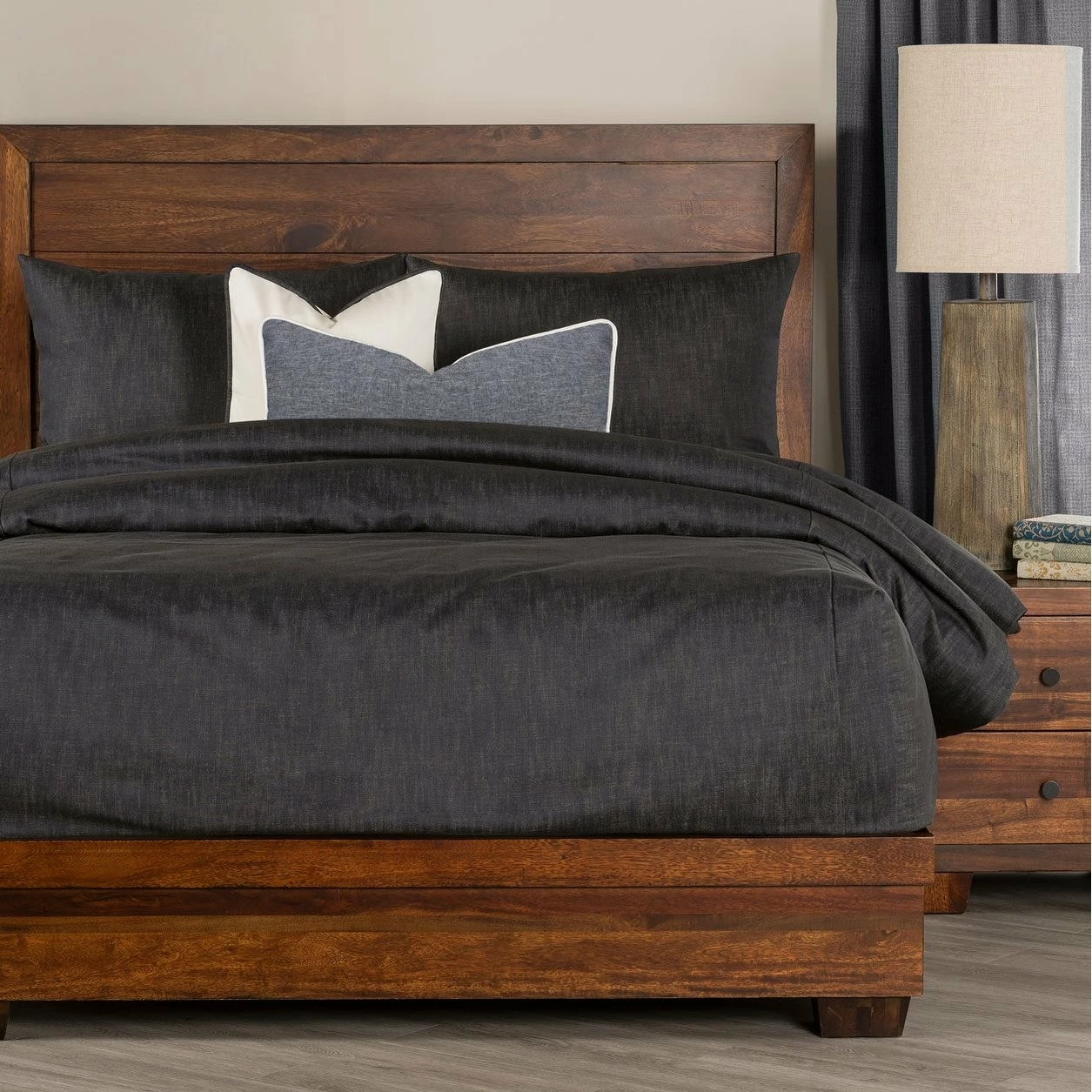 Buy π SIScovers Overall Denim-Style Bed Cap Comforter Set With Sewn Corners White π₯ - Image 3