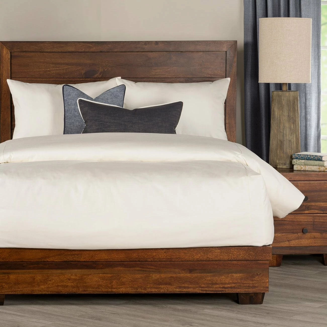 Buy π SIScovers Overall Denim-Style Bed Cap Comforter Set With Sewn Corners White π₯ - Image 9