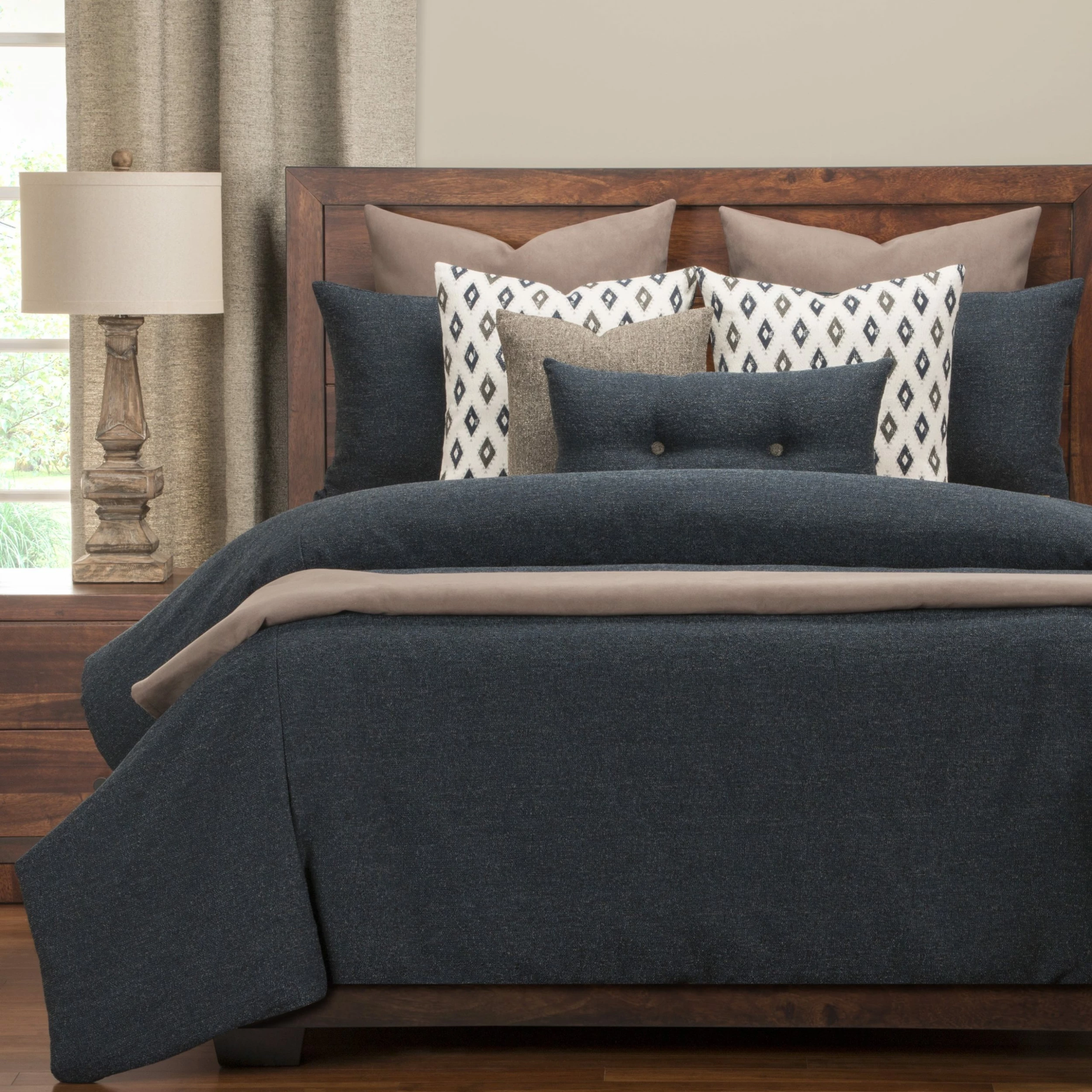 Best Pirce π SIScovers Belmont Deep Blue Luxury Duvet Cover Set π - Image 2