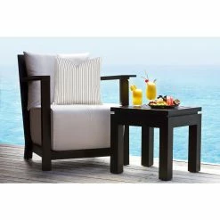 Best deal 🛒 Siscovers Austin Seafarer Striped Solarium Indoor/Outdoor Throw Pillow Seafarer Blue 🤩