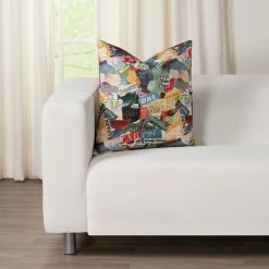 Hot Sale 👏 Siscovers Clippings Decoupaged Print Throw Pillow 🤩