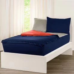 Hot Sale ⌛ Siscovers Deep Blue Bunkie Deluxe Zipper Bedding Set 🎁