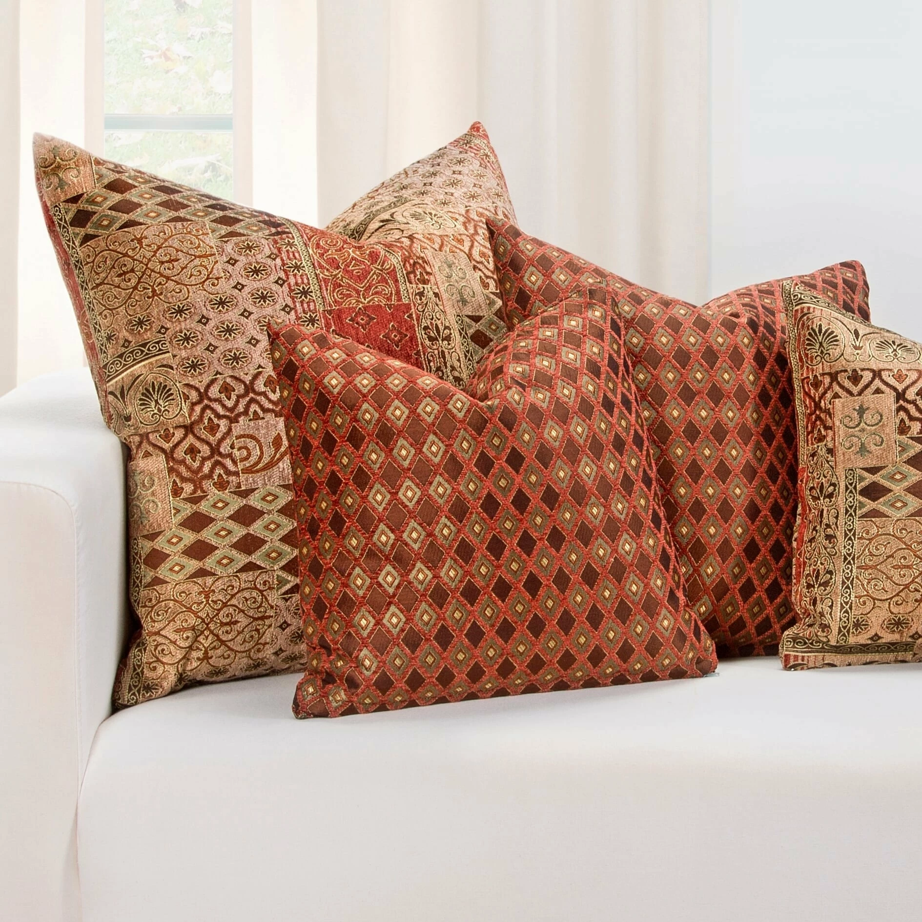 Wholesale β¨ Siscovers Double Diamond Zippered Accent Pillow π - Image 3