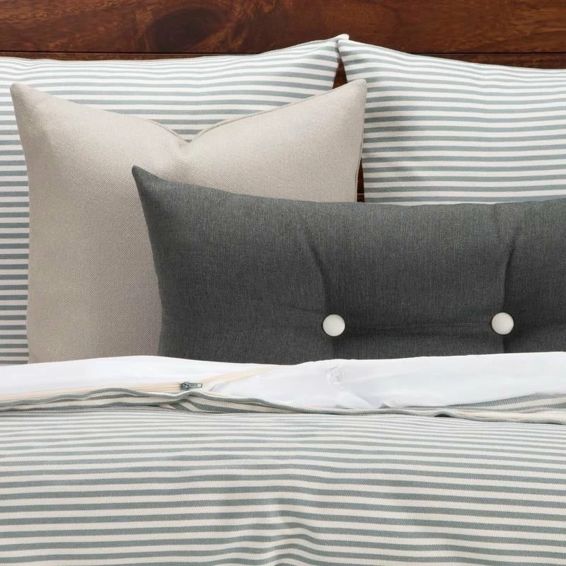 Cheapest π Siscovers Everlast Stripe Juniper 6 Piece Stain Resistant Luxury Duvet Set π - Image 3