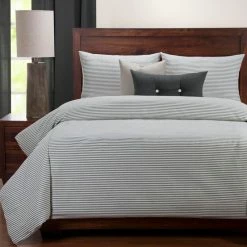 Cheapest 🎉 Siscovers Everlast Stripe Juniper 6 Piece Stain Resistant Luxury Duvet Set 🌟