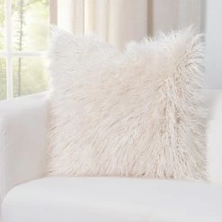 Deals 🎉 Siscovers Faux-Fur Designer Llama Throw Pillow Lapis ✨