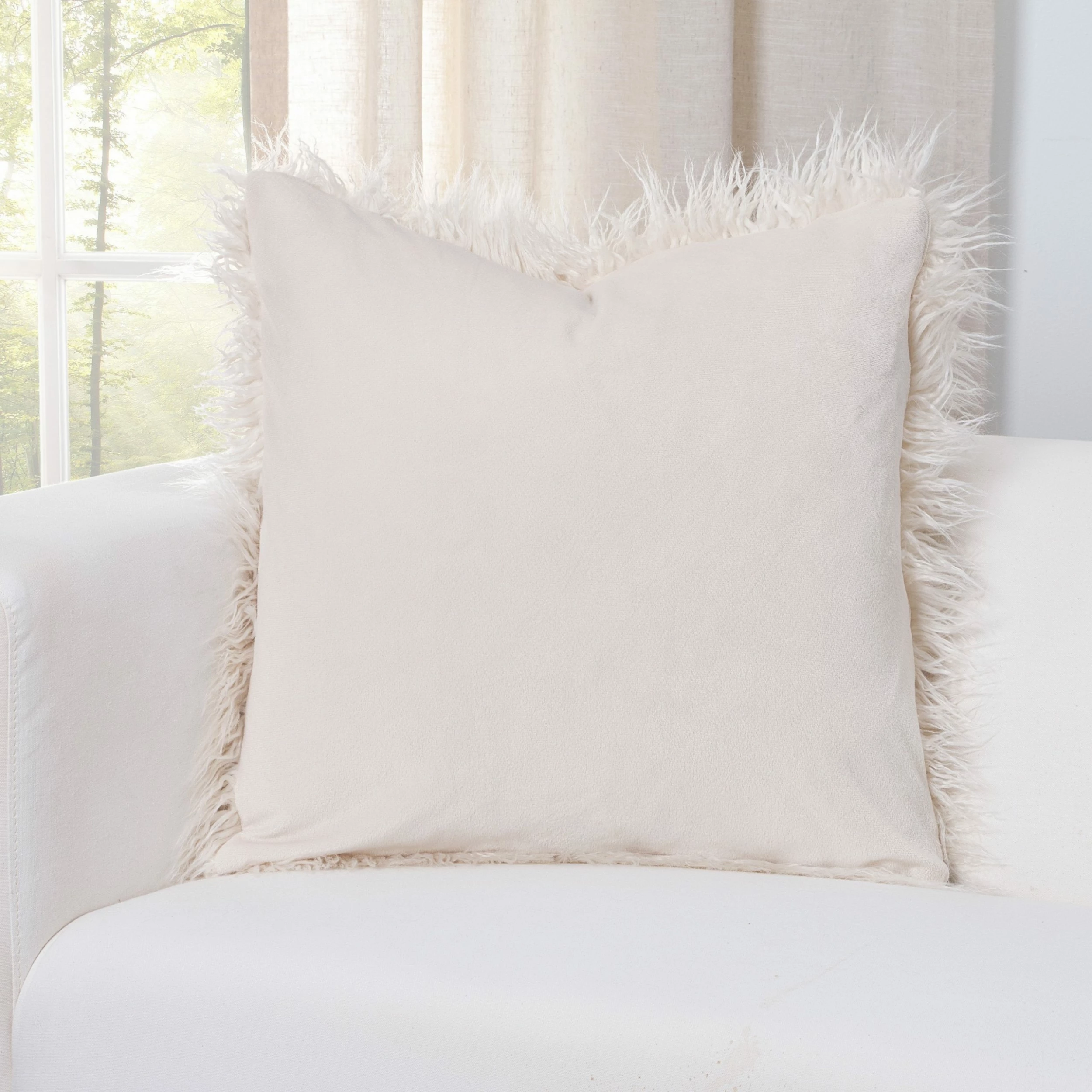 Deals π Siscovers Faux-Fur Designer Llama Throw Pillow Lapis β¨ - Image 3