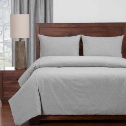 New 🔥 Siscovers Harvest Pewter Cotton Duvet And Shams Set 🎉