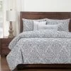 Deals 🎁 Siscovers Misty River Luxury Duvet Cover And Duvet Insert Set Grey 😉