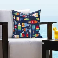 Deals 🤩 Siscovers Indoor - Outdoor Buoy Nautical Throw Pillow 🌟