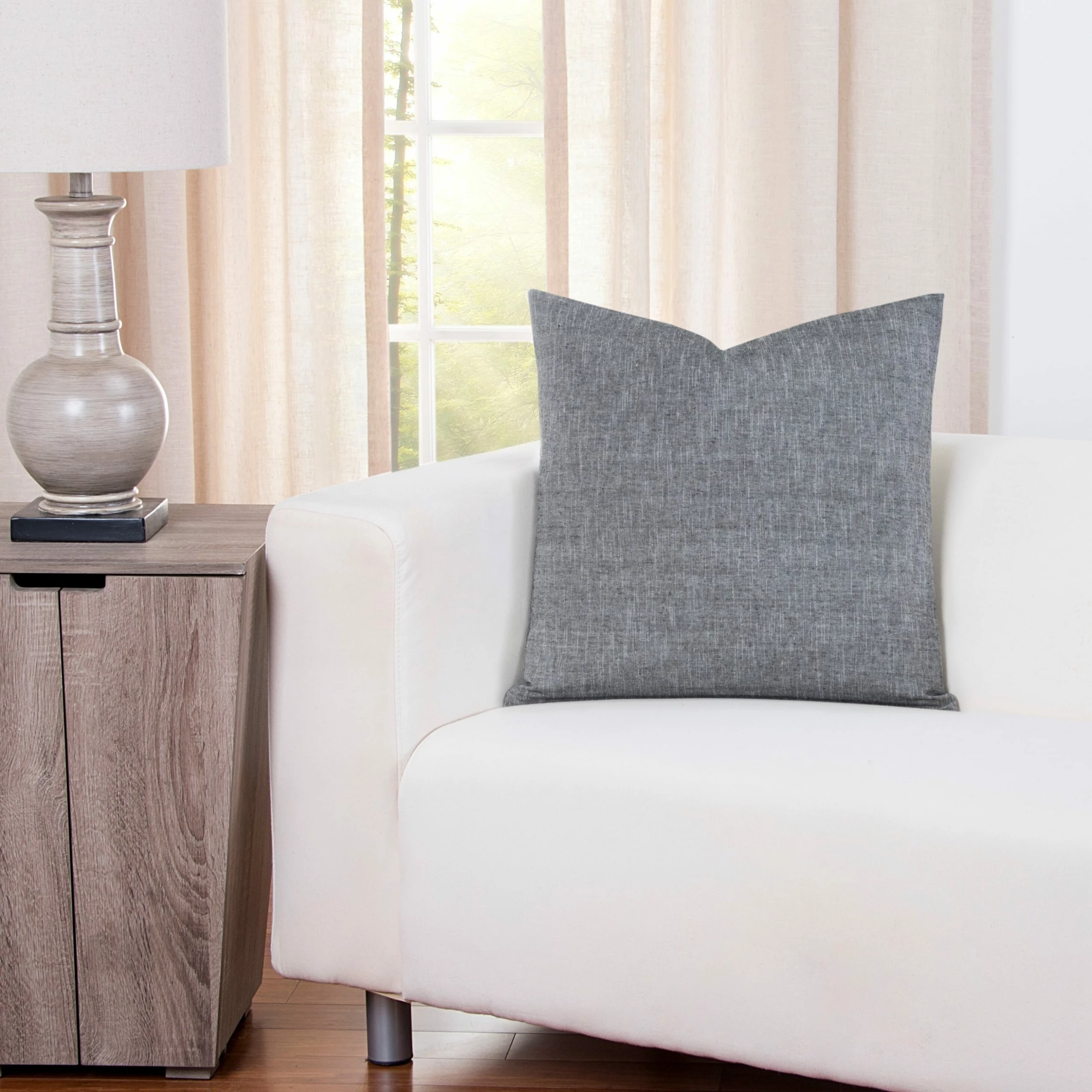 Best deal π€© Siscovers Pacific Designer Throw Pillow With Removable Cover Charcoal π - Image 2