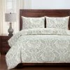 Hot Sale 🛒 Siscovers Parlour Damask Linen Duvet And Shams Set 😀