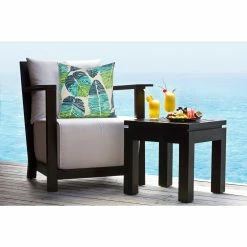 Best Pirce ✨ Siscovers Royal Fern Solarium Indoor/Outdoor Throw Pillow Stone ⌛