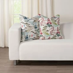 Deals 👍 Siscovers Tranquil Pagoda Print Throw Pillow Tranquility 🤩